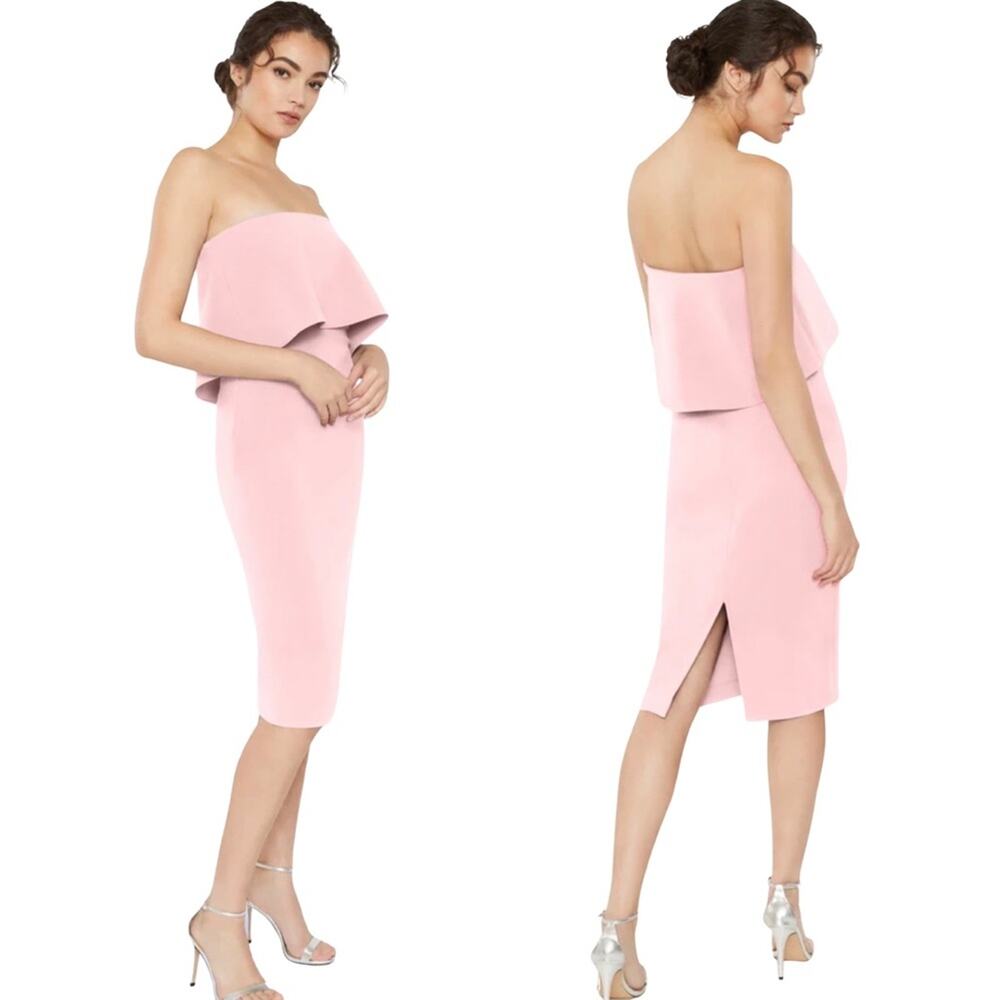 NWT Likely Pink Driggs Strapless Fitted Dress